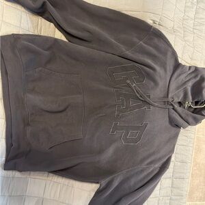 GAP Charcoal Hoodie with Logo - Fits like a Large